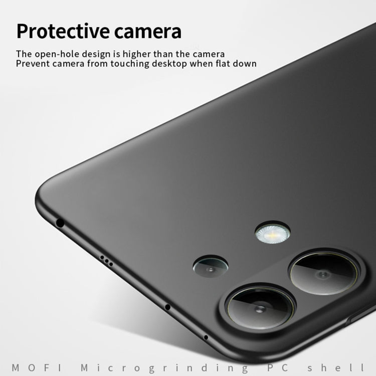 For Xiaomi Redmi Note 13 4G MOFI Micro-Frosted PC Ultra-thin Hard Phone Case(Black) - Note 13 Cases by MOFI | Online Shopping South Africa | PMC Jewellery