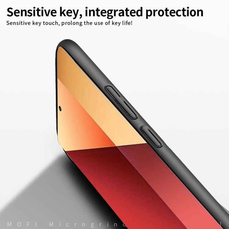 For Xiaomi Redmi Note 13 Pro 4G MOFI Micro-Frosted PC Ultra-thin Hard Phone Case(Black) - Note 13 Pro Cases by MOFI | Online Shopping South Africa | PMC Jewellery