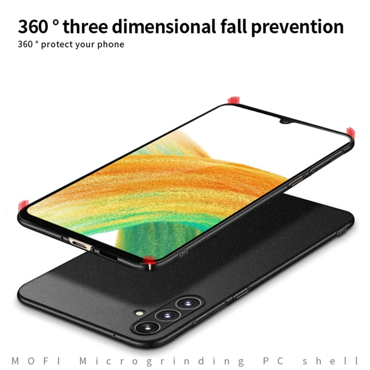 For Samsung Galaxy A54 5G MOFI Fandun Series Frosted PC Ultra-thin All-inclusive Phone Case(Black) - Galaxy Phone Cases by MOFI | Online Shopping South Africa | PMC Jewellery