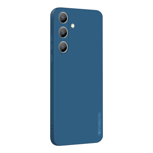 For Samsung Galaxy S25+ 5G PINWUYO Sense Series Liquid Silicone TPU Phone Case(Blue) - Galaxy S25+ 5G Cases by PINWUYO | Online Shopping South Africa | PMC Jewellery | Buy Now Pay Later Mobicred