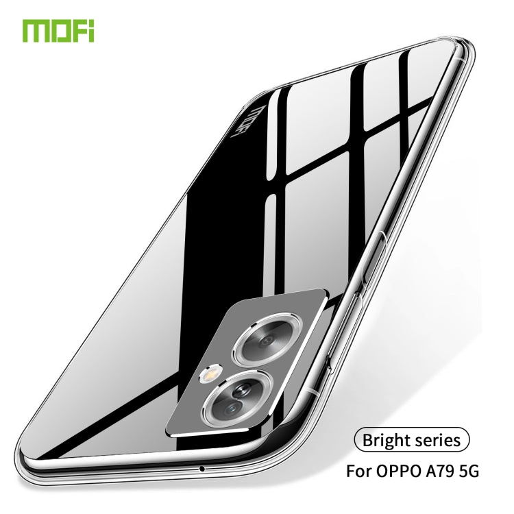 For OPPO A79 5G / A2 MOFI Ming Series Transparent Ultra-thin TPU Phone Case(Transparent) - OPPO Cases by MOFI | Online Shopping South Africa | PMC Jewellery