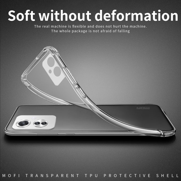 For OPPO Reno11 F MOFI Ming Series Transparent Ultra-thin TPU Phone Case(Transparent) - OPPO Cases by MOFI | Online Shopping South Africa | PMC Jewellery