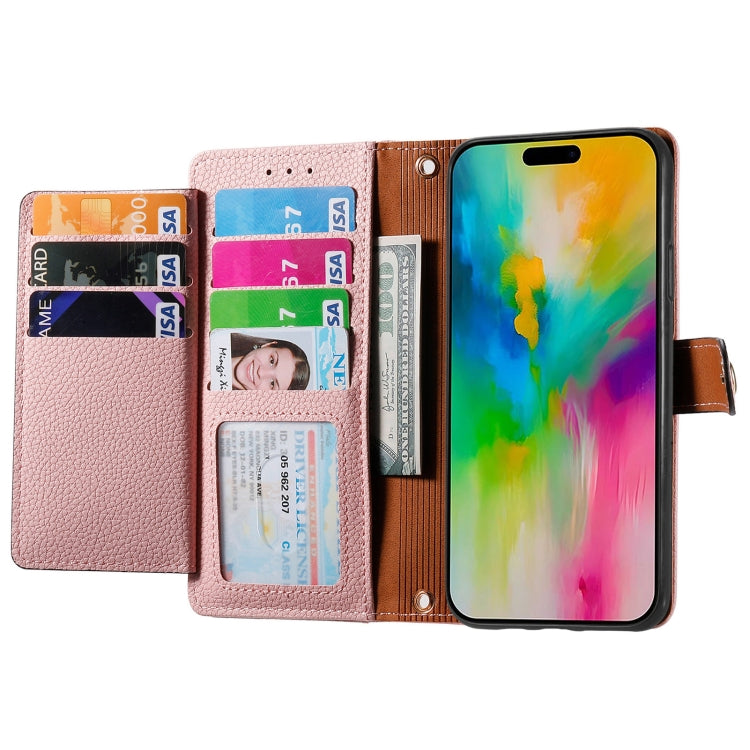 For iPhone 16 Plus Love Zipper Lanyard Leather Phone Case(Pink) - iPhone 16 Plus Cases by PMC Jewellery | Online Shopping South Africa | PMC Jewellery | Buy Now Pay Later Mobicred