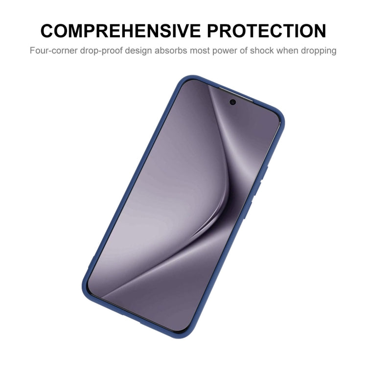 For Huawei Pura 70 Pro / 70 Pro+ ENKAY Hat-Prince Liquid Silicone Shockproof Protective Soft Case(Dark Blue) - Huawei Cases by ENKAY | Online Shopping South Africa | PMC Jewellery | Buy Now Pay Later Mobicred