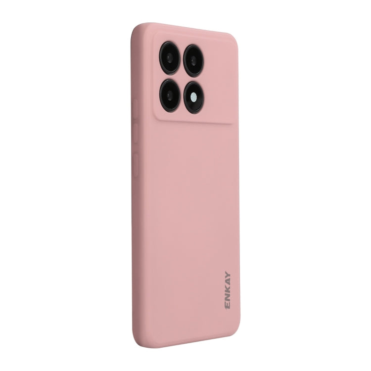 For Xiaomi Poco F6 Pro / Redmi K70 ENKAY Hat-Prince Liquid Silicone Shockproof Soft Phone Case(Pink) - K70 Cases by ENKAY | Online Shopping South Africa | PMC Jewellery | Buy Now Pay Later Mobicred