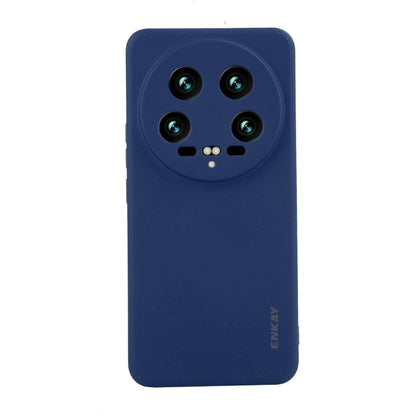 For Xiaomi 14 Ultra ENKAY Hat-Prince Liquid Silicone Shockproof Soft Phone Case(Dark Blue) - 14 Ultra Cases by ENKAY | Online Shopping South Africa | PMC Jewellery | Buy Now Pay Later Mobicred