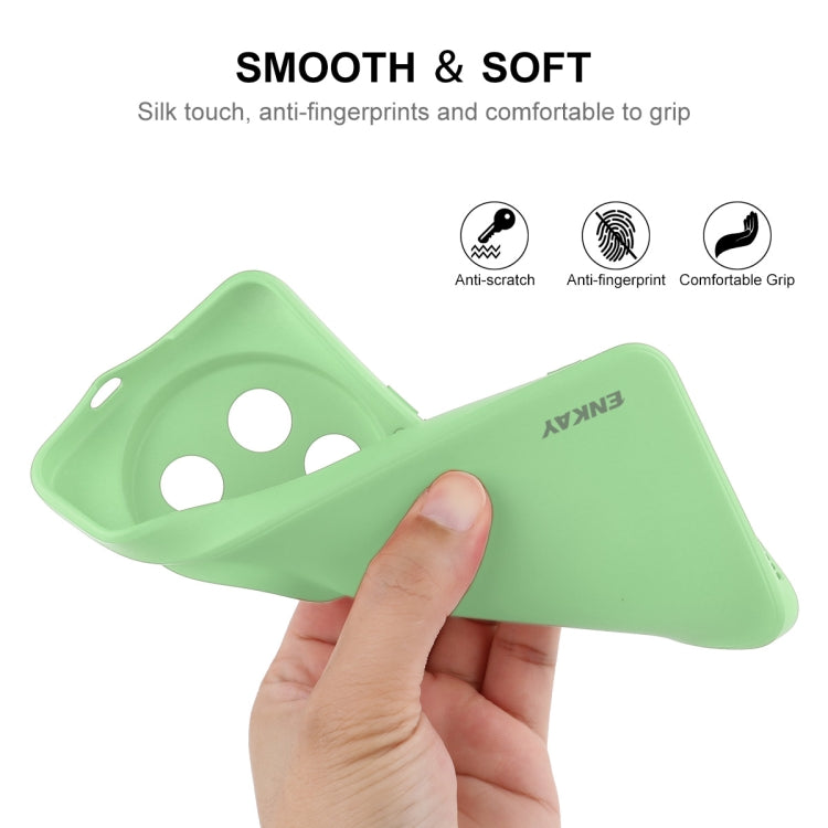 For Xiaomi 14 Ultra ENKAY Hat-Prince Liquid Silicone Shockproof Soft Phone Case(Light Green) - 14 Ultra Cases by ENKAY | Online Shopping South Africa | PMC Jewellery | Buy Now Pay Later Mobicred