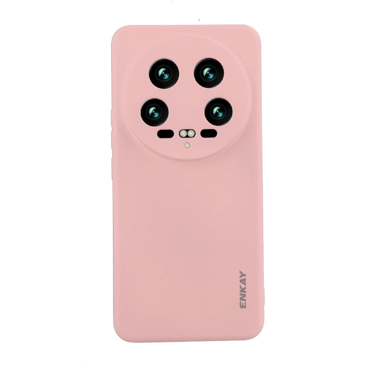 For Xiaomi 14 Ultra ENKAY Hat-Prince Liquid Silicone Shockproof Soft Phone Case(Pink) - 14 Ultra Cases by ENKAY | Online Shopping South Africa | PMC Jewellery | Buy Now Pay Later Mobicred