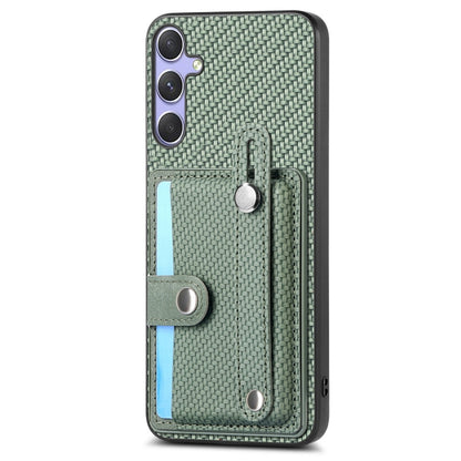 For Samsung Galaxy S25 5G Wristband Kickstand Wallet Back Phone Case with Tool Knife(Green) - Galaxy S25 5G Cases by PMC Jewellery | Online Shopping South Africa | PMC Jewellery | Buy Now Pay Later Mobicred