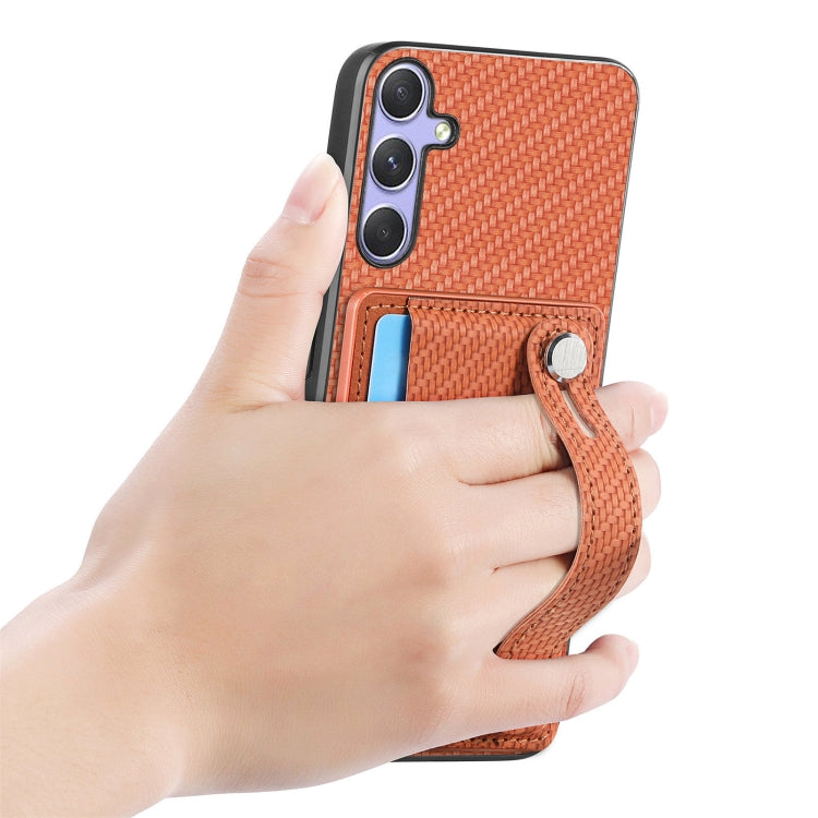 For Samsung Galaxy S25+ 5G Wristband Kickstand Wallet Back Phone Case with Tool Knife(Brown) - Galaxy S25+ 5G Cases by PMC Jewellery | Online Shopping South Africa | PMC Jewellery | Buy Now Pay Later Mobicred