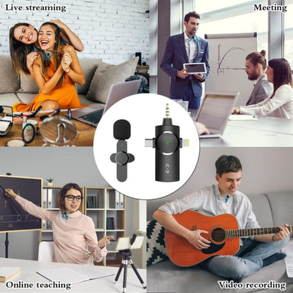 One by Two 3 in 1 Lavalier Noise Reduction Wireless Microphone for iPhone / iPad / Android / Camera - Microphone by PMC Jewellery | Online Shopping South Africa | PMC Jewellery | Buy Now Pay Later Mobicred