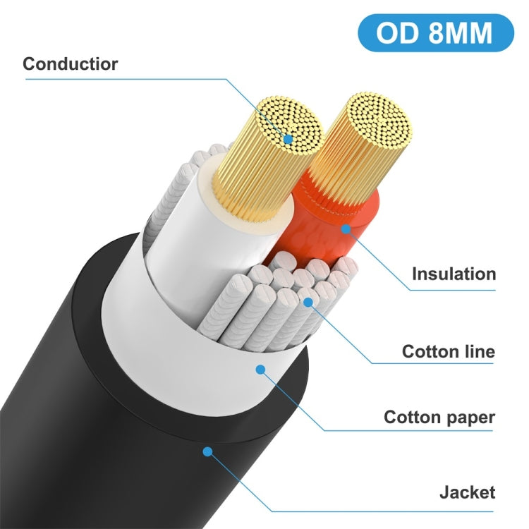 JUNSUNMAY Speakon Male to 6.35mm Male Audio Speaker Adapter Cable with Snap Lock, Length:6FT - Microphone Audio Cable & Connector by JUNSUNMAY | Online Shopping South Africa | PMC Jewellery | Buy Now Pay Later Mobicred