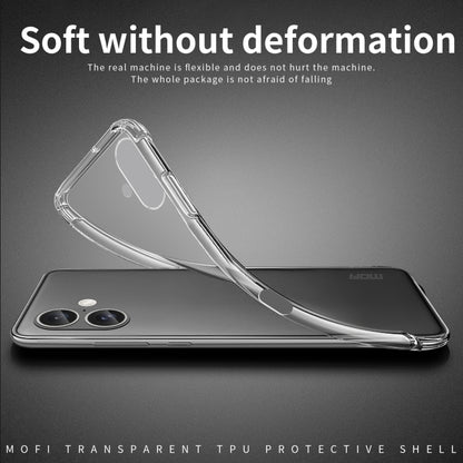 For iPhone 16 Plus MOFI Ming Series Ultra-thin TPU Phone Case(Transparent) - iPhone 16 Plus Cases by MOFI | Online Shopping South Africa | PMC Jewellery | Buy Now Pay Later Mobicred