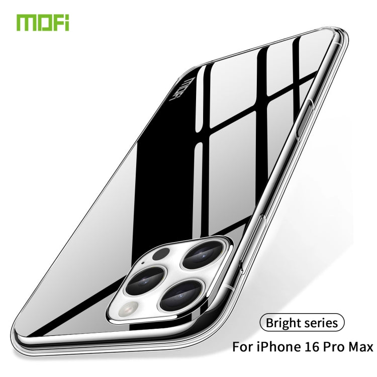 For iPhone 16 Pro Max MOFI Ming Series Ultra-thin TPU Phone Case(Transparent) - iPhone 16 Pro Max Cases by MOFI | Online Shopping South Africa | PMC Jewellery | Buy Now Pay Later Mobicred