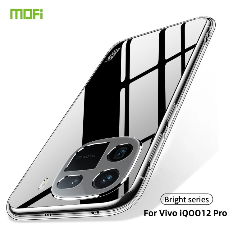For vivo iQOO 12 Pro MOFI Ming Series Ultra-thin TPU Phone Case(Transparent) - iQOO 12 Pro Cases by MOFI | Online Shopping South Africa | PMC Jewellery