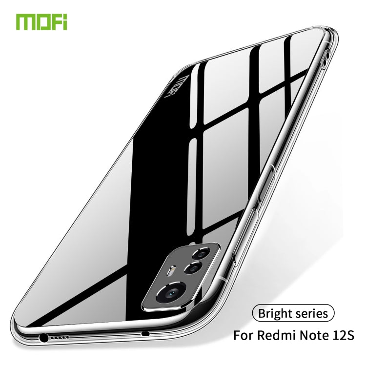 For Xiaomi Redmi Note 12S MOFI Ming Series Ultra-thin TPU Phone Case(Transparent) - Xiaomi Cases by MOFI | Online Shopping South Africa | PMC Jewellery