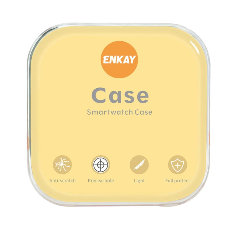 For Garmin Forerunner 265S ENKAY Hat-Prince Transparent TPU Frame Drop Protection Case(Transparent) - Watch Cases by ENKAY | Online Shopping South Africa | PMC Jewellery | Buy Now Pay Later Mobicred