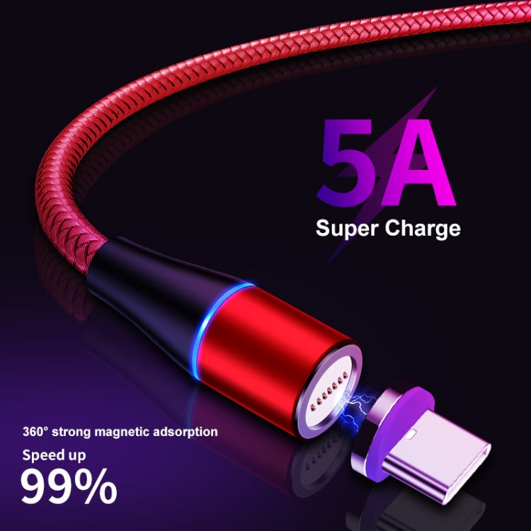 ENKAY 2 in 1 5A USB to Type-C + 8 Pin Magnetic Fast Charging Data Cable with LED Light, Length: 1m(Silver) - Charging Cable & Head by ENKAY | Online Shopping South Africa | PMC Jewellery | Buy Now Pay Later Mobicred