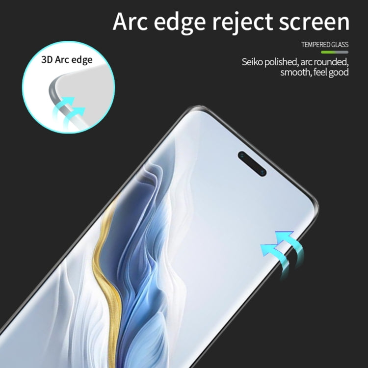 For Honor Magic6 Pro MOFI 9H 3D Hot Bending Tempered Glass Film(Black) - Honor Tempered Glass by MOFI | Online Shopping South Africa | PMC Jewellery