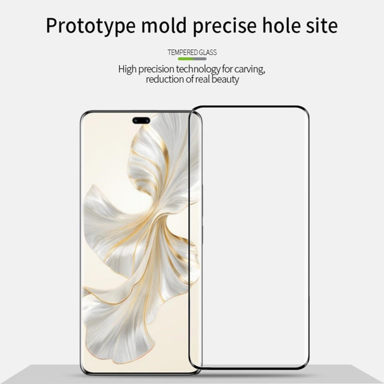 For Honor 100 Pro MOFI 9H 3D Hot Bending Tempered Glass Film(Black) - Honor Tempered Glass by MOFI | Online Shopping South Africa | PMC Jewellery