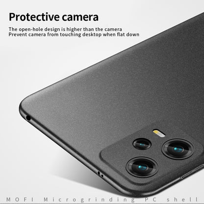 For Xiaomi Redmi Note 12 Global MOFI Fandun Series Frosted PC Ultra-thin All-inclusive Phone Case(Gray) - Note 12 Pro Cases by MOFI | Online Shopping South Africa | PMC Jewellery