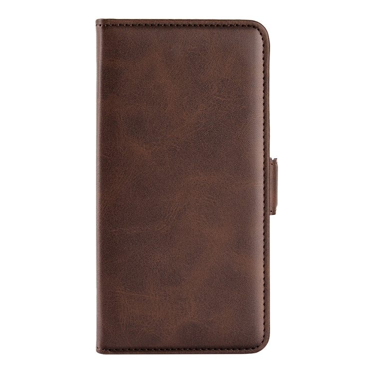 For iPhone 16 Pro Dual-side Magnetic Buckle Horizontal Flip Leather Phone Case(Brown) - iPhone 16 Pro Cases by PMC Jewellery | Online Shopping South Africa | PMC Jewellery | Buy Now Pay Later Mobicred