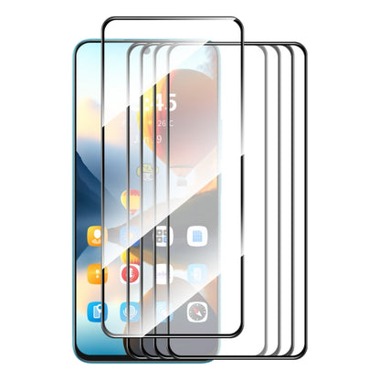 For Redmi K70 Ultra 5pcs ENKAY Hat-Prince Full Glue High Aluminum-silicon Tempered Glass Film -  by ENKAY | Online Shopping South Africa | PMC Jewellery | Buy Now Pay Later Mobicred