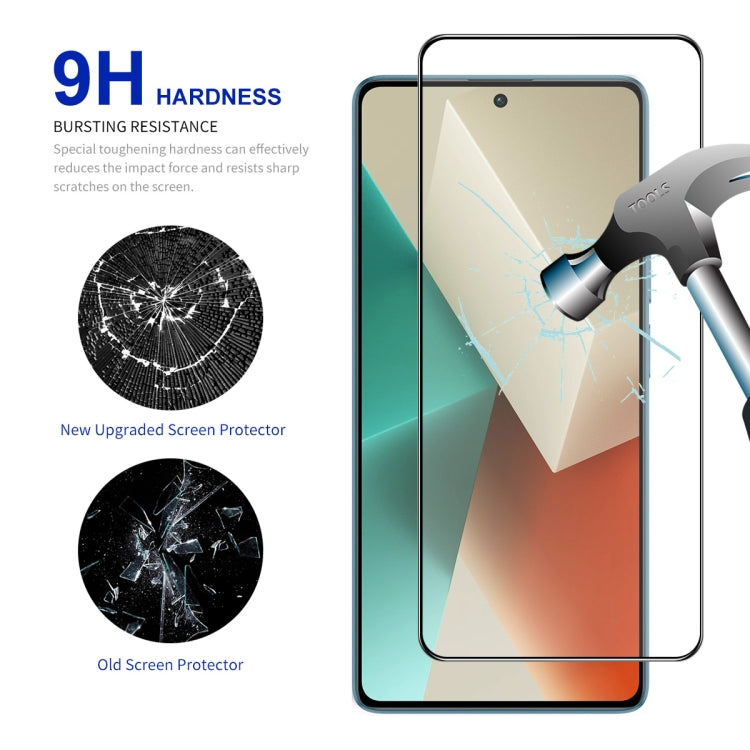 For Redmi Note 13 / Note 13 Pro 10pcs ENKAY Hat-Prince Full Glue High Aluminum-silicon Tempered Glass Film - Note 13 Pro Tempered Glass by ENKAY | Online Shopping South Africa | PMC Jewellery