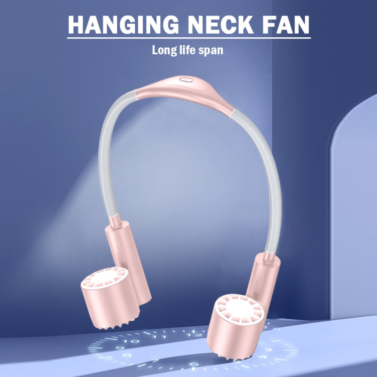 Long Life Twin-head Turbine Bladeless Neck Lazy Sports Fan(White) - Electric Fans by PMC Jewellery | Online Shopping South Africa | PMC Jewellery | Buy Now Pay Later Mobicred