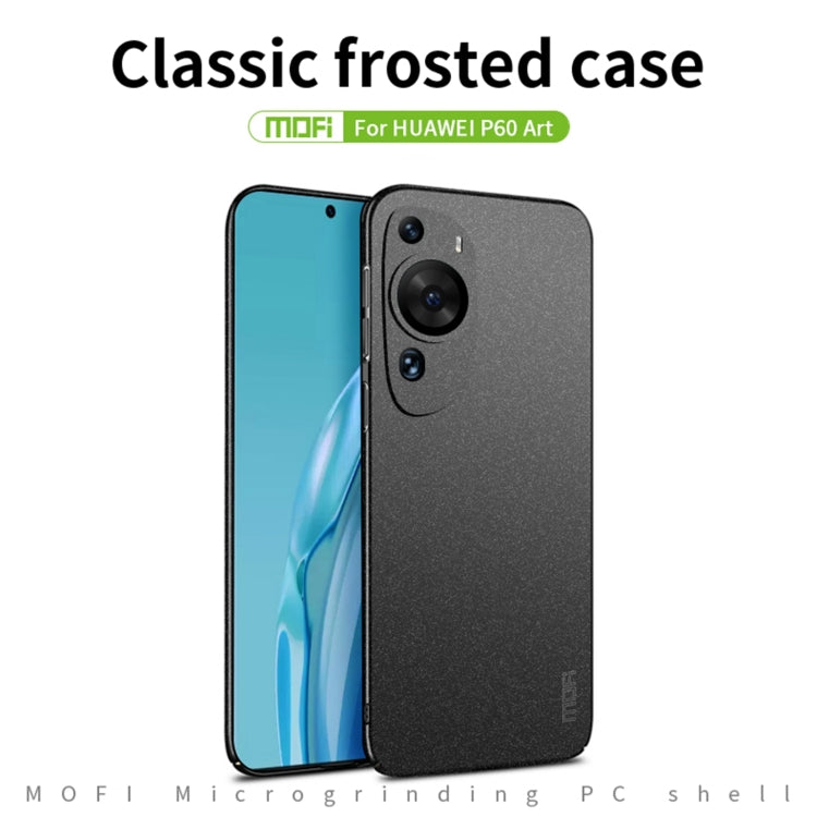 For Huawei P60 Art MOFI Fandun Series Frosted PC Ultra-thin All-inclusive Phone Case(Black) - Huawei Cases by MOFI | Online Shopping South Africa | PMC Jewellery