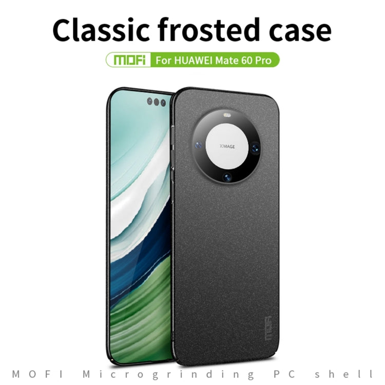 For Huawei Mate 60 Pro MOFI Fandun Series Frosted PC Ultra-thin All-inclusive Phone Case(Green) - Huawei Cases by MOFI | Online Shopping South Africa | PMC Jewellery