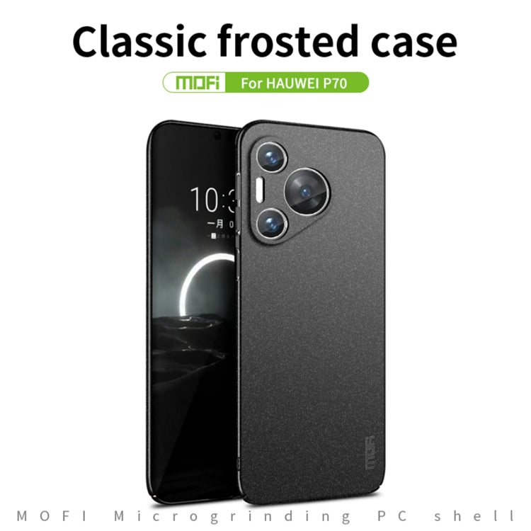 For Huawei P70 MOFI Fandun Series Frosted PC Ultra-thin All-inclusive Phone Case(Blue) - Huawei Cases by MOFI | Online Shopping South Africa | PMC Jewellery