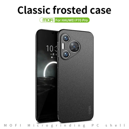 For Huawei P70 Pro MOFI Fandun Series Frosted PC Ultra-thin All-inclusive Phone Case(Blue) - Huawei Cases by MOFI | Online Shopping South Africa | PMC Jewellery