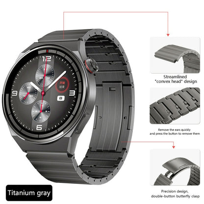 For Huawei Watch GT2 46mm Titanium Alloy Quick Release Watch Band(Gray) - Watch Bands by PMC Jewellery | Online Shopping South Africa | PMC Jewellery