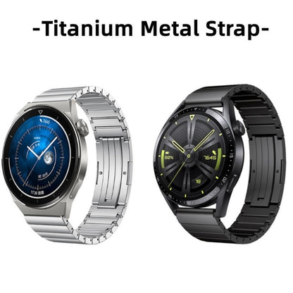 For Huawei Watch GT 3 46mm One Bead Titanium Alloy Watch Band(Gray) - Watch Bands by PMC Jewellery | Online Shopping South Africa | PMC Jewellery