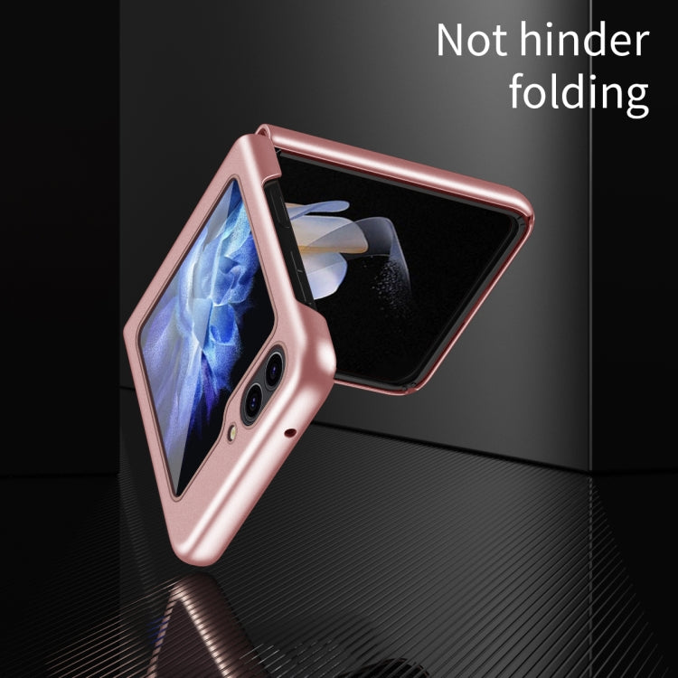 For Samsung Galaxy Z Flip5 5G Skin Feel Magnetic Shockproof Protective Phone Case(Pink) - Galaxy Z Flip5 Cases by PMC Jewellery | Online Shopping South Africa | PMC Jewellery