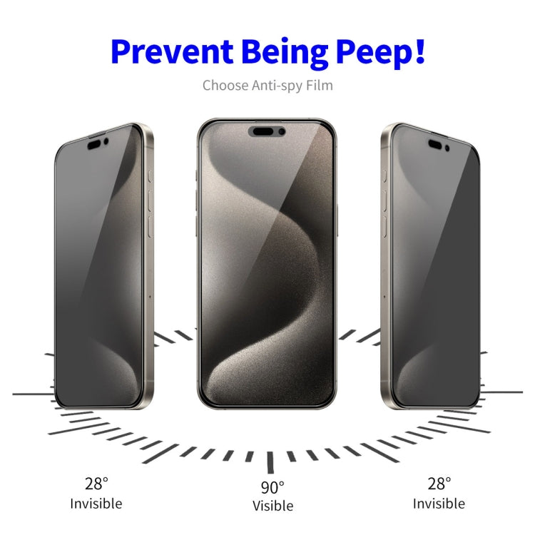 For iPhone 16 Pro Max ENKAY Hat-Prince 28 Degree Anti-peeping Tempered Glass Full Screen Film -  by ENKAY | Online Shopping South Africa | PMC Jewellery | Buy Now Pay Later Mobicred