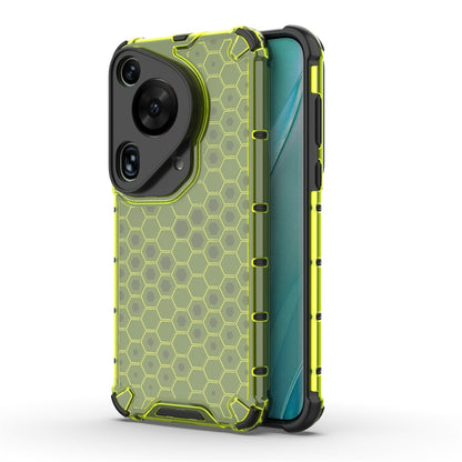 For Huawei Pura 70 Ultra Shockproof Honeycomb Phone Case(Green) - Huawei Cases by PMC Jewellery | Online Shopping South Africa | PMC Jewellery | Buy Now Pay Later Mobicred