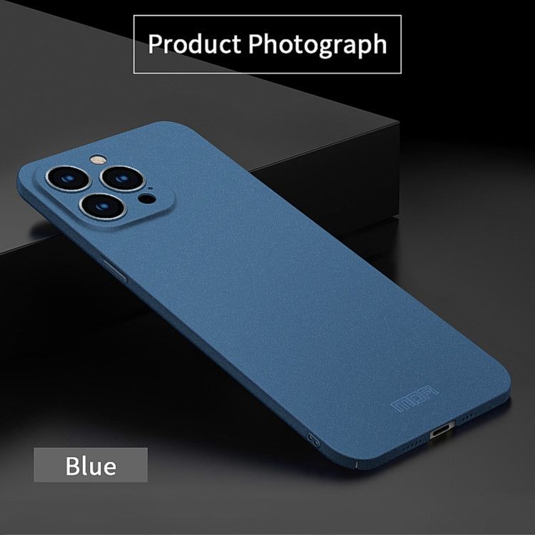 For iPhone 15 Pro MOFI Fandun Series Frosted PC Ultra-thin All-inclusive Phone Case(Blue) - iPhone 15 Pro Cases by MOFI | Online Shopping South Africa | PMC Jewellery