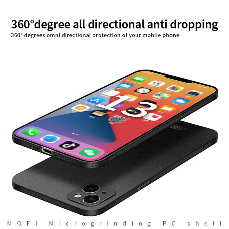 For iPhone 15 Plus  MOFI Fandun Series Frosted PC Ultra-thin All-inclusive Phone Case(Black) - More iPhone Cases by MOFI | Online Shopping South Africa | PMC Jewellery