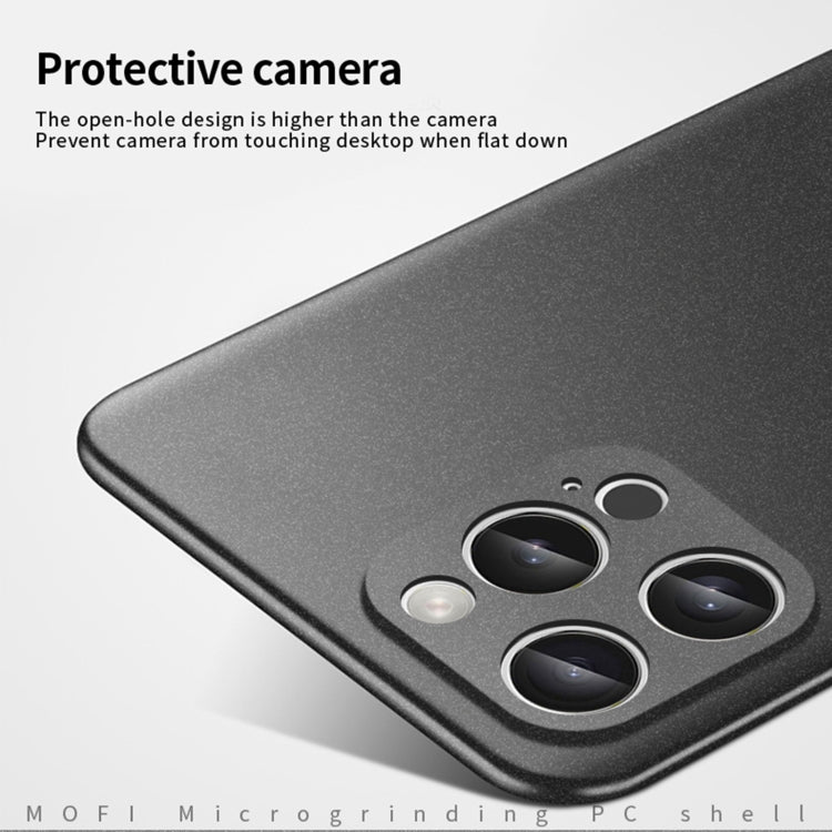 For iPhone 16 Pro MOFI Fandun Series Frosted PC Ultra-thin All-inclusive Phone Case(Gray) - iPhone 16 Pro Cases by MOFI | Online Shopping South Africa | PMC Jewellery | Buy Now Pay Later Mobicred