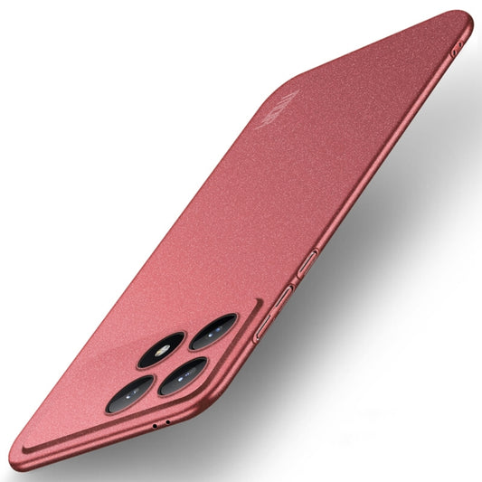 For Xiaomi Redmi K70 / K70 Pro MOFI Fandun Series Frosted PC Ultra-thin All-inclusive Phone Case(Red) - K70 Pro Cases by MOFI | Online Shopping South Africa | PMC Jewellery | Buy Now Pay Later Mobicred