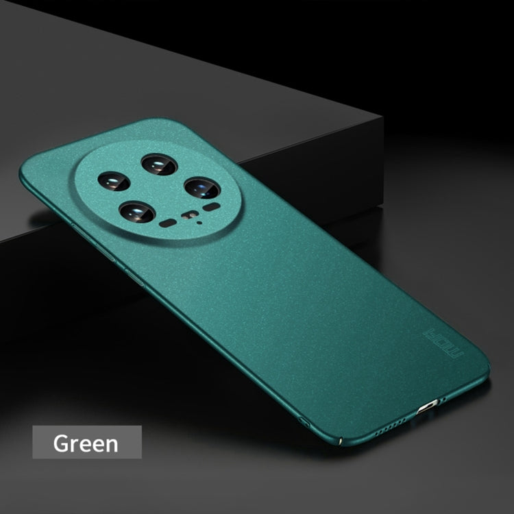 For Xiaomi 14 Ultra MOFI Fandun Series Frosted PC Ultra-thin All-inclusive Phone Case(Green) - 14 Ultra Cases by MOFI | Online Shopping South Africa | PMC Jewellery