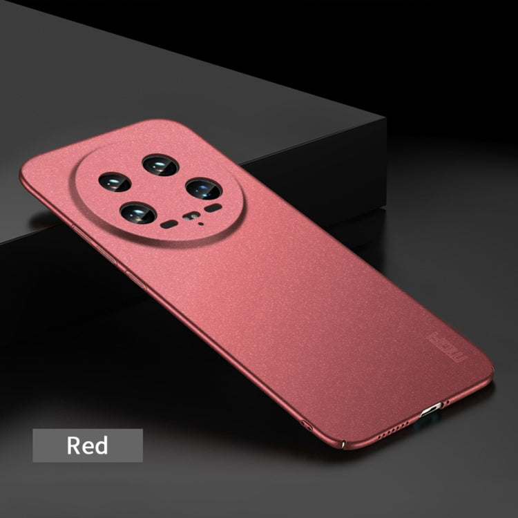 For Xiaomi 14 Ultra MOFI Fandun Series Frosted PC Ultra-thin All-inclusive Phone Case(Red) - 14 Ultra Cases by MOFI | Online Shopping South Africa | PMC Jewellery