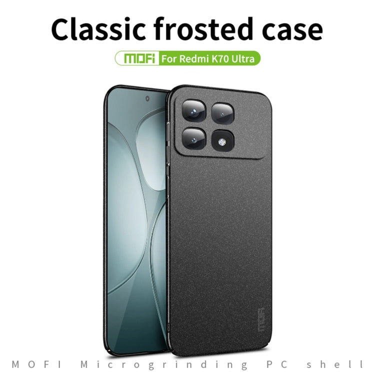 For Xiaomi Redmi K70 Ultra MOFI Fandun Series Frosted PC Ultra-thin All-inclusive Phone Case(Green) - Xiaomi Cases by MOFI | Online Shopping South Africa | PMC Jewellery | Buy Now Pay Later Mobicred