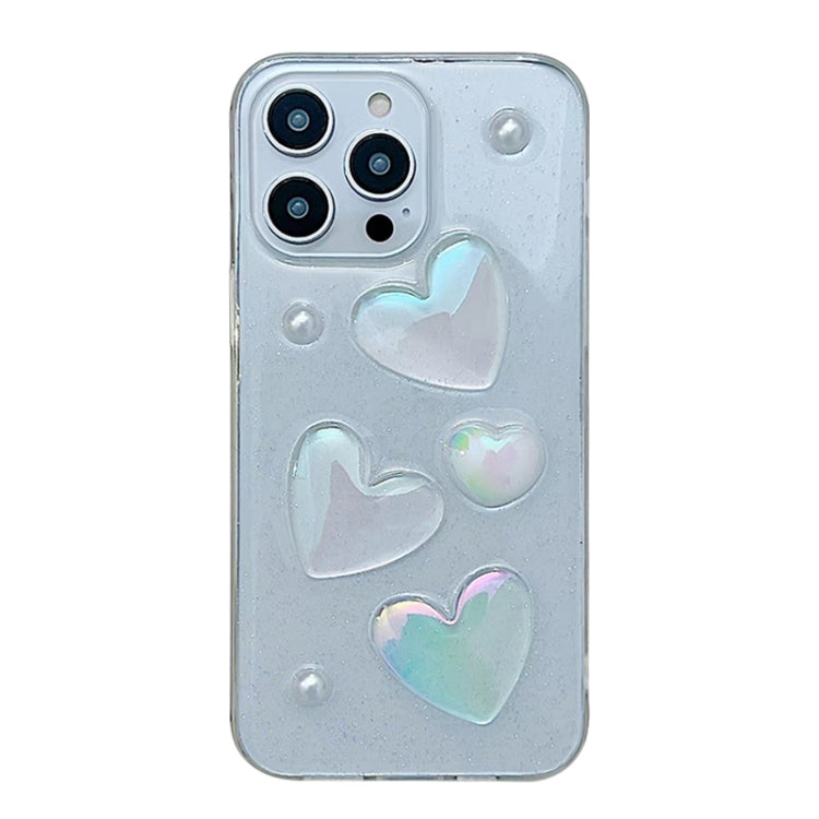 For iPhone 16 Pro Love Epoxy TPU Phone Case(Transparent) - iPhone 16 Pro Cases by PMC Jewellery | Online Shopping South Africa | PMC Jewellery | Buy Now Pay Later Mobicred