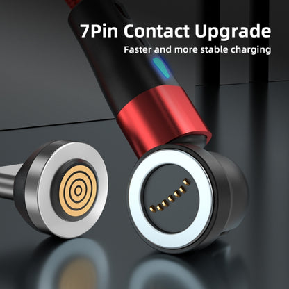 ENKAY 3A USB to Type-C / 8 Pin Magnetic 540 Degrees Rotating Fast Charging Cable, Length:2m(Red) - Charging Cable & Head by ENKAY | Online Shopping South Africa | PMC Jewellery | Buy Now Pay Later Mobicred