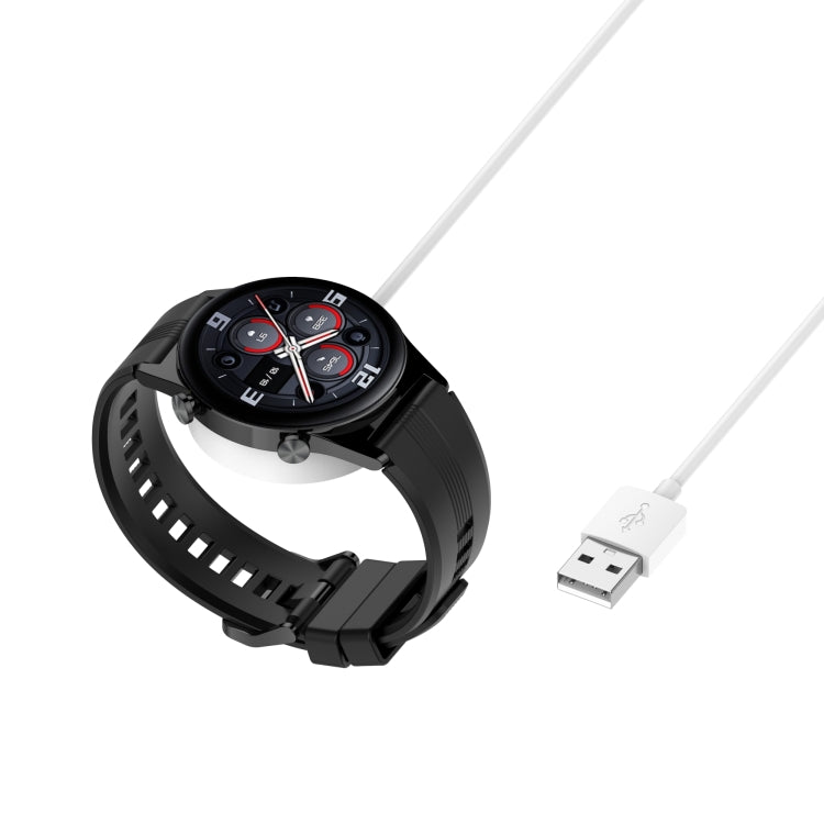 For Honor Watch GS3 MUS-B19 Integrated Mmagnetic Suction Watch Charging Cable, Length: 1m(White) - Charger by PMC Jewellery | Online Shopping South Africa | PMC Jewellery | Buy Now Pay Later Mobicred