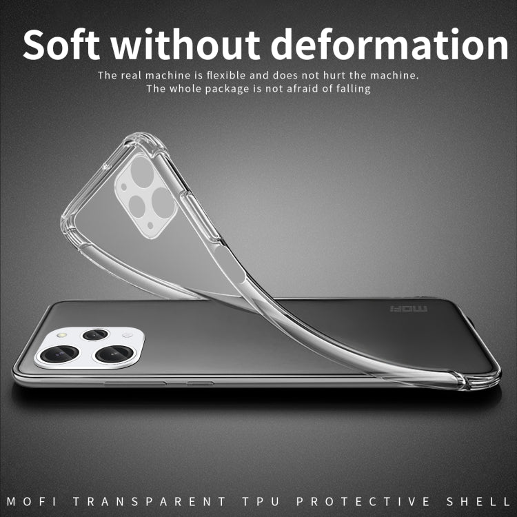 For Xiaomi Redmi 12 MOFI Ming Series Ultra-thin TPU Phone Case(Transparent) - Xiaomi Cases by MOFI | Online Shopping South Africa | PMC Jewellery