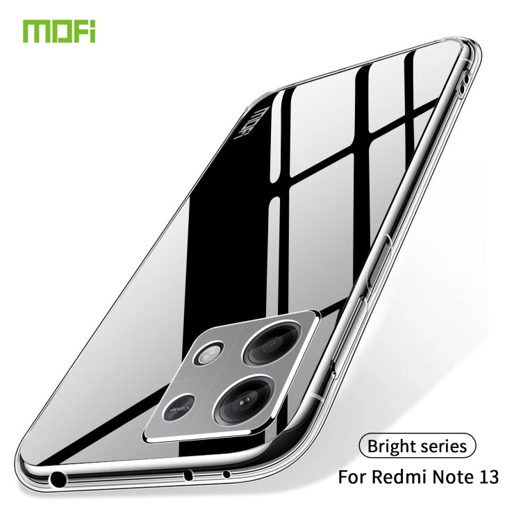 For Xiaomi Redmi Note 13 MOFI Ming Series Ultra-thin TPU Phone Case(Transparent) - Note 13 Cases by MOFI | Online Shopping South Africa | PMC Jewellery